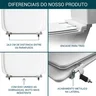 Assento Sanitário Almofadado Calypso Bege Claro (Biscuit) para vaso Incepa - 4