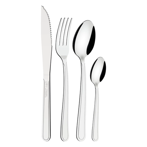 Jogo de Talheres Faqueiro Inox 24 Peças Búzios Tramontina