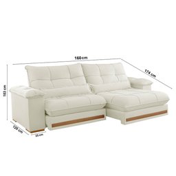 Sofá Dubai Linho 02 Módulos de 80 Cm B25 Cm Meu Sofá Online - 4