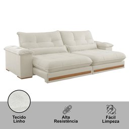 Sofá Dubai Linho 02 Módulos de 80 Cm B25 Cm Meu Sofá Online - 5