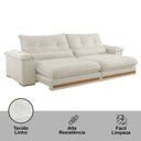 Ver imagem 5 de Sofá Dubai Linho 02 Módulos de 80 Cm B25 Cm Meu Sofá Online