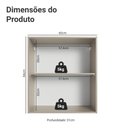 Ver imagem 3 de Armário Aéreo 60cm 1 Porta Nice Madesa