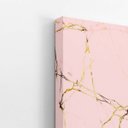 Ver imagem 3 de Mármore Dourado e Rose Decorativo Quadro Canvas 60x40cm