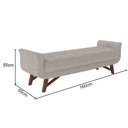 Ver imagem 3 de Puff Recamier 160cm Neville P02 Linho Cru Mpozenato