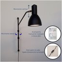 Ver imagem 3 de ARANDELA ROMA BRACCIO COM INTERRUPTOR COR PRETO