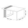Mesa de Centro Decorativa Jb 8020 Off White com Nature - 3