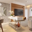 Ver imagem 2 de Aparador Sala de Estar 135cm Pés Metálicos Sofy Off White/Freijo C04 - D'Rossi