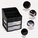 Ver imagem 6 de Organizador Cosmeticos Gaveteiro Duplo Porta Maquiagem Acessorios 2 Gavetas Andares Estante Multiuso