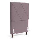 Ver imagem 1 de Cabeceira Cama Box Solteiro Mel 90cm com Frame Veludo Rosê - Desk Design