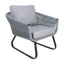 Ver imagem 1 de Poltrona Milão em Alumínio e Corda Sintetica Jardim Trama Original