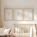 Ver imagem 2 de Kit 3 Quadros Decorativos Infantil - Aurora NO2 - 30x40 - Moldura Madeira
