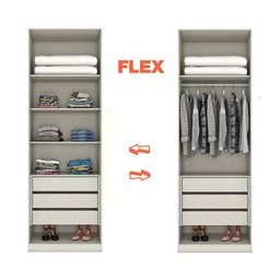 Armário 2 Portas com Espelhos 3 Gavetas Seletto Areia - Henn - 3 Armário 2 Portas com Espelhos 3 Gavetas Seletto Areia - Henn - 3