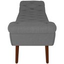 Ver imagem 4 de Puff Recamier Decorativo com Tachas 140 cm Santorini Linho Cinza Escuro - Lyam Decor