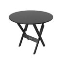 Ver imagem 6 de Mesa Dobrável de Madeira Redonda 90cm com 4 Cadeiras Preta - Cor: Preto