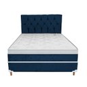 Ver imagem 1 de Cama Box Colchão Magnético King com Massageador 1000 Massagens com Cabeceira - Compact:azul
