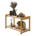 Ver imagem 3 de Mesa de Centro Dourada com Tampo Off White e Sapateira para Sapatos em Sala, Quarto e Hall Decorado