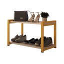 Ver imagem 2 de Mesa de Centro Dourada com Tampo Off White e Sapateira para Sapatos em Sala, Quarto e Hall Decorado