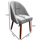 Ver imagem 5 de Cadeira Poltrona Arredondada Suede Azul Marinho - D'classe Decor