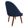 Cadeira Poltrona Arredondada Suede Azul Marinho - D'classe Decor - 4