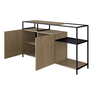 Balcão Buffet Bar 135Cm 2 Portas York - Trama Aço Expandido Industrial Artesano Hanover - 3