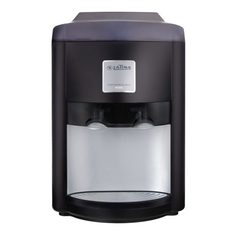 Purificador de Água Gelada Latina PA355 Compressor Preto e Prata 220V