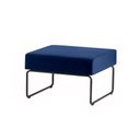 Ver imagem 1 de Pufe Modular Pix Assento Courino Azul Base Aco Preto - 55310