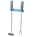 Ver imagem 3 de KIT CHURRASCO COM RASTELO E GARFO 49 CM CABO ALUMINIO