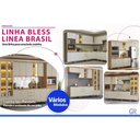 Ver imagem 6 de Balcão Cozinha p/ Pia Bless 2PT 3g 120cm Jequitiba/Off Linea