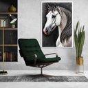 Ver imagem 3 de Quadro Decorativo Cavalo Sala Quarto Moldura Cx Alta 40x60
