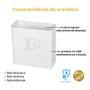 Ver imagem 2 de Kit 8 Arandela 2 Fachos Preta / Branca / Marrom Externa 3w - Branco