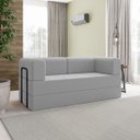Ver imagem 2 de Sofá 2 Lugares na Caixa Modular Linho Bege:cinza