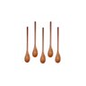 Kit 5 Peças Colher de Pau Madeira Modelos Mingau 27 Cm - 1