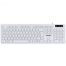TECLADO CHOCOLATE BRANCO SLIM MULTIMIDIA 1.8 METROS USB - TCB200 - 1