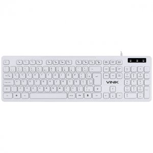 TECLADO CHOCOLATE BRANCO SLIM MULTIMIDIA 1.8 METROS USB - TCB200