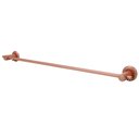 Ver imagem 1 de Porta Toalha Barra Metal Inox Rose Banheiro Parede