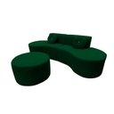 Ver imagem 5 de Sofá Modular Orgânico Monterrey 260cm + Puff Bouclé Verde