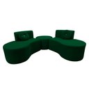 Ver imagem 6 de Sofá Modular Orgânico Monterrey 260cm + Puff Bouclé Verde