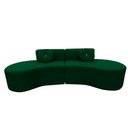 Ver imagem 7 de Sofá Modular Orgânico Monterrey 260cm + Puff Bouclé Verde