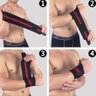 Munhequeira Suporte Regulável Ajustável Prevenir Lesões:Único/Preto/Unissex - 6