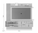 Ver imagem 3 de Painel para Tv até 65 Polegadas Preciso Jcm Móveis Off/café