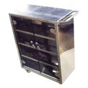 Ver imagem 3 de Armário com rodas e portas em policarbonato Therj ARPP AISI 430 (C)90cm x (L)30cm x (A) 120cm