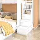 Ver imagem 3 de Beliche Infantil/Juvenil com Cama Queen e Solteiro Multimóveis Crrui-CAM012 Branco