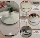 Ver imagem 3 de Prato Giratório Slim Centro de Mesa Laqueado Off White - 70cm