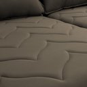 Ver imagem 6 de Sofá Retrátil Reclinável Paris 1,80m Suede Velut Marrom Claro Molas no Assento - King House