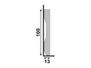 Ver imagem 2 de Rodape 10cm Liso Branco Poliestireno LEV101 - Santa Luzia