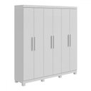 Ver imagem 2 de Guarda-roupa Casal Jazz 6 Portas 3 Gavetas 73939.58 Branco - Móveis Lopas