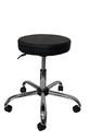 Ver imagem 2 de Cadeira Mocho sem Encosto - Base Cromada:preto