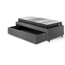 Ver mais imagens de Base Box Cama Solteiro Sapateira Courino Linho Cinza e Colchão Gransleep Ecoflex 88x188
