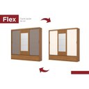 Ver imagem 5 de Guarda Roupa Casal Delvin 3 Portas Cinamomo/Off/Avela Henn