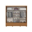 Ver imagem 7 de Guarda Roupa Casal Delvin 3 Portas Cinamomo/Off/Avela Henn